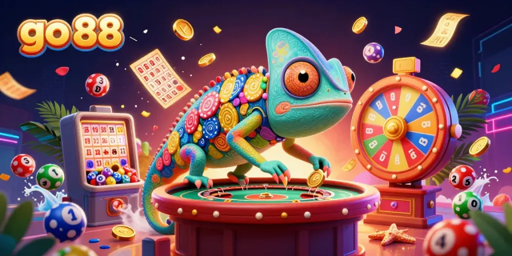 Engage with go 88 and experience vibrant casino action through a dynamic 3D illustration.