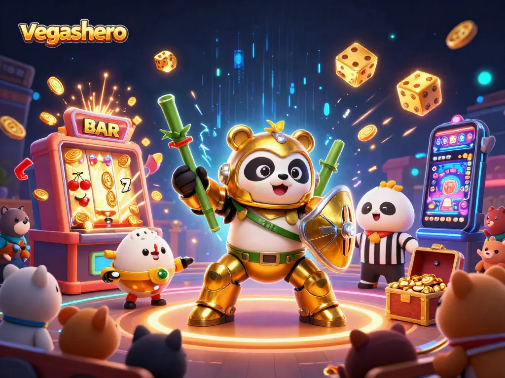 Experience the action at vegashero with a dynamic casino scene bursting with excitement and winning potential.